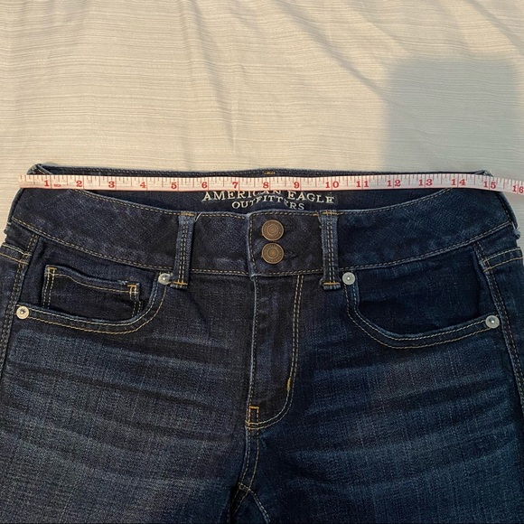 AMERICAN EAGLE Artist Crop Jeans Size 6 - Picture 7 of 12